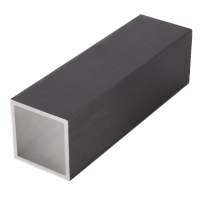 Труба алюминиевая 30х30х2мм L=5950, черный Brush