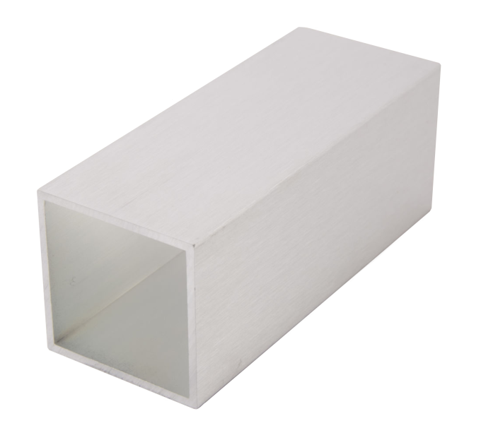 Труба алюминиевая 40х40х2мм L=5950, серебро Brush