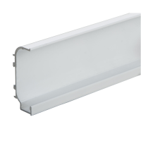 Профиль C белый для фасад. без ручек под LED L=5950