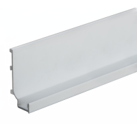 Профиль L белый для фасад. без ручек под LED L=5950