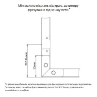 Алюминиевый фасадный рамочный профиль Е-1 серебро Elite КНР