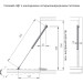 Газовий ліфт K12 System L=355мм відкривання вниз, графіт