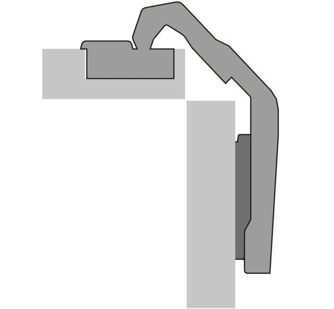 Sensys 9930 петля для кутових шаф 50/65° (25/90°) без доводчика (9090045)
