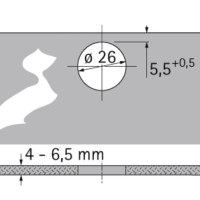 Intermat 9904 петля накладная без доводика 95° для стекла (72960)