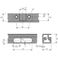 Intermat 9936 петля накладная для рам. дверей без доводчика 95° (9155233)