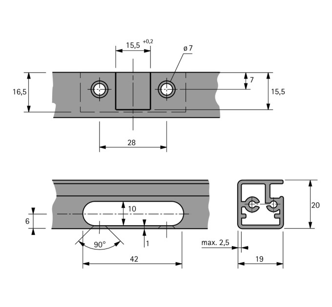 Intermat 9936 петля накладна для рамк. фасадів без доводчика 95° (9155233)