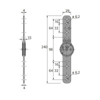 Hettich Frankoflex 90° регулятор подлокотника и подголовника (44745)