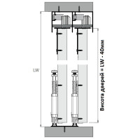 Albatur M03 SRG 100 к-т механизмов на 2 двери