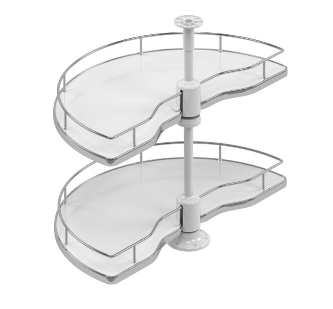 Карусель 1/2, секция 450мм D=740 дно ДСП, хром S-3012-C