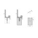 Врізний алюм профіль-ручка UKW-105 Китай L=5000, чорний Brush
