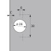 PERFEKT 5224 W90 петля з монтажною планкою (69609)