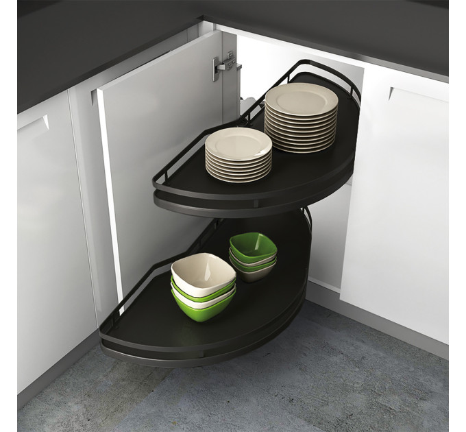 Каркас для механизма Salso 600 мм, правый, антрацит, Hettich 9381060