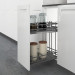 Карго LARIO 400 2-рівневе, 300 мм, антрацит, без напрямних, Hettich 9381032