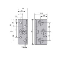 Соединительная стяжка для кровати Stabilofix, Hettich