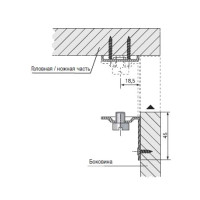 Соединительная стяжка для кровати Stabilofix, Hettich