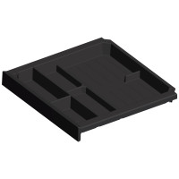 Лоток SmarTray Plastic, H40 мм, пластик, черный (9134232)