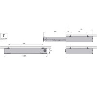 Лоток SmarTray Steel в корпусе, H50 мм, антрацит (9208294)