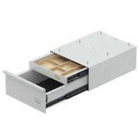 Комплект короба с 2 выдвижными ящиками Tri Grip, сталь, белый (9309831)