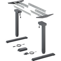 Steelforce Pro 300 slim - комплект стола с электрорегулировкой высоты, черный (9309793)