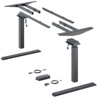 Steelforce Pro 470 SLS - комплект стола с электрорегулировкой высоты, черный (9309755)