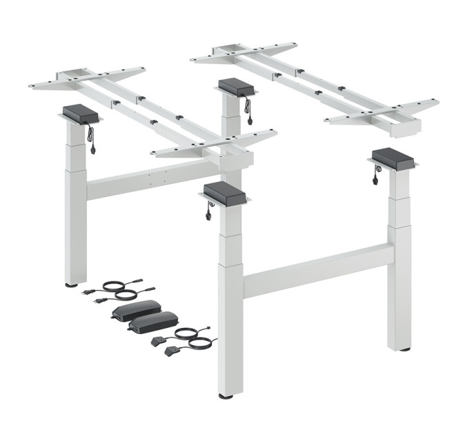 Steelforce Pro 670 SLS Highline Bench - комплект столу з електрорегулюванням висоти, білий (9311400)