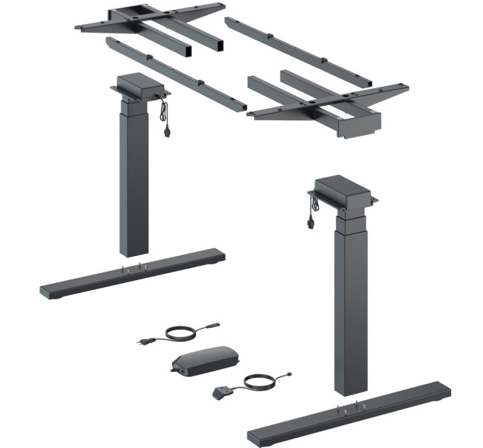 Steelforce Pro 670 SLS - комплект столу з електрорегулюванням висоти, чорний (9309761)