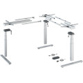 Steelforce Pro 671 SLS Highline XL кут 90° - комплект столу з електрорегулюванням висоти, сірий (9311358)
