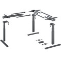 Steelforce Pro 671 SLS Highline XL кут 90° - комплект столу з електрорегулюванням висоти, чорний (9311391)