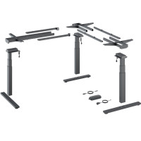Steelforce Pro 671 SLS Highline XL угол 90° - комплект стола с электрорегулировкой высоты, черный (9311391)