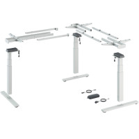 Steelforce Pro 671 SLS Highline XL угол 90° - комплект стола с электрорегулировкой высоты, белый (9311392)