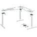 Steelforce Pro 671 SLS Highline XL кут 90° - комплект столу з електрорегулюванням висоти, білий (9311392)