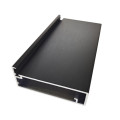 Алюминиевый фасадный рамочный профиль Е-21 черный Brush Elite КНР