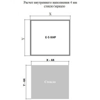 Алюминиевый фасадный рамочный профиль Е-5 медь Brush Elite КНР