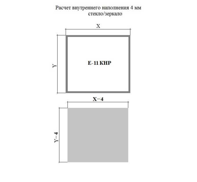 Алюминиевый фасадный рамочный профиль Е-11 шампань Elite КНР