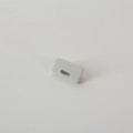 Заглушка для профілю накладного LED, сіра з отв.