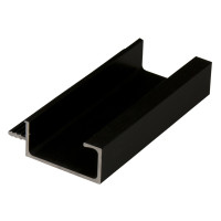 Врезной алюм профиль-ручка Н3 черный Brush, L=5950