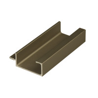 Врезной алюм профиль-ручка Н3 коньяк, L=5950
