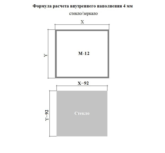 Алюмінієвий профіль М12 чорний brush