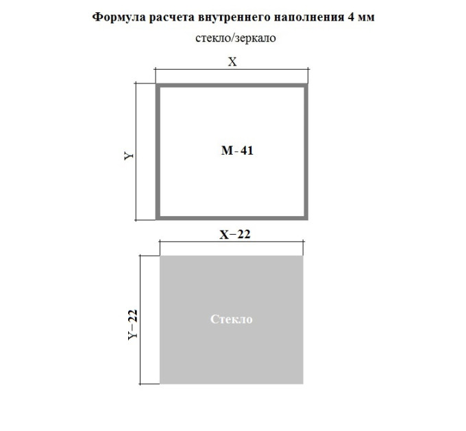 Алюмінієвий профіль М41 золото