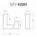 Гачок меблевий GTV K2201-01 одинарний, хром
