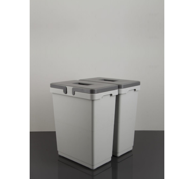 Ведро выдвижное в секцию 450 двойное Vibo (PKBGME452MG)