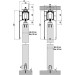 Albatur M20 9700 SFT к-т механізмів на 1 двері, 1 доводчик
