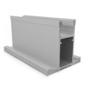 Elite профіль вертикальний Slim L=5500 срібло