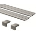 SlideLine M набор двойных алюминиевых ходовых профилей, 2500 мм (9227245) Hettich