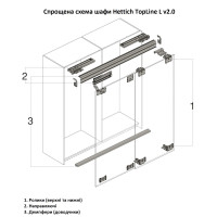 К-кт роликів TopLine L v2.0 для 2 дверей 18-30 мм, передня зліва (9242711) К-кт роликів TopLine L v2.0 для 2 дверей 18-30 мм, передня зліва (9242711)