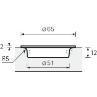 Ручка мебельная Aboa, D = 65 мм (9207534)