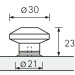 Ручка меблева Spalatum, кнопка (9070580)