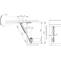 Газовый лифт KRABY L=164 автомат, N50