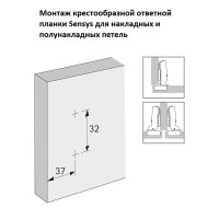 Sensys H=1.5 ответная планка (9071576)