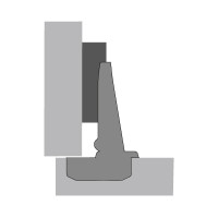 Slide-on 2333 петля накладная без доводчика 95° (1078660)